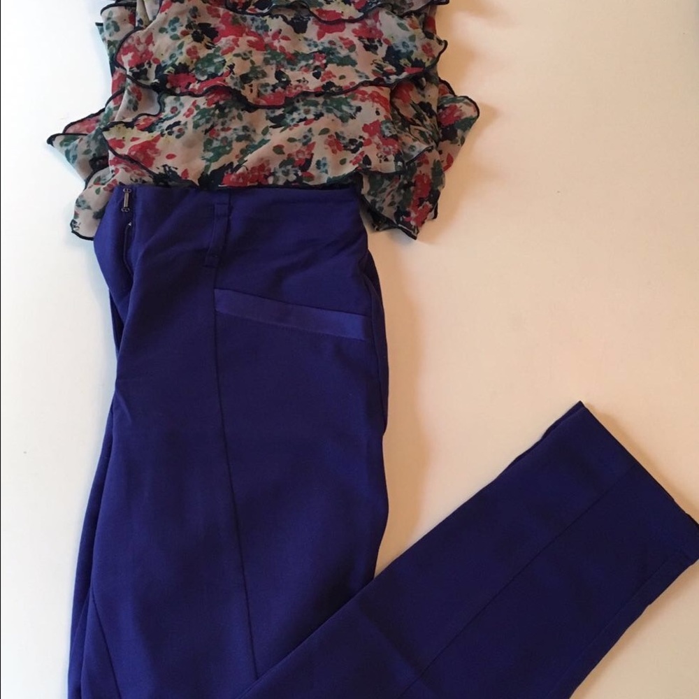 Royal‎ blue pants/tights